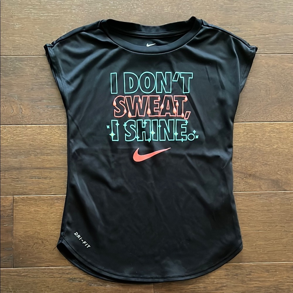 Nike Black Tee with Vibrant Graphic